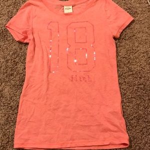 Pink Amercrombie Kids shirt